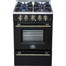  Forno 24-inch Freestanding Gas Range with Convection Technology FFSGS6272-24BLK IMAGE 2