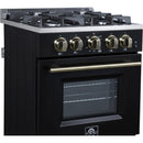  Forno 24-inch Freestanding Gas Range with Convection Technology FFSGS6272-24BLK IMAGE 5
