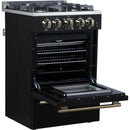  Forno 24-inch Freestanding Gas Range with Convection Technology FFSGS6272-24BLK IMAGE 8