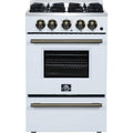  Forno 24-inch Freestanding Gas Range with Convection Technology FFSGS6272-24WHT IMAGE 1