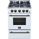  Forno 24-inch Freestanding Gas Range with Convection Technology FFSGS6272-24WHT IMAGE 2