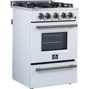  Forno 24-inch Freestanding Gas Range with Convection Technology FFSGS6272-24WHT IMAGE 6