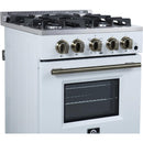  Forno 24-inch Freestanding Gas Range with Convection Technology FFSGS6272-24WHT IMAGE 7