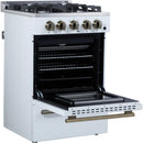  Forno 24-inch Freestanding Gas Range with Convection Technology FFSGS6272-24WHT IMAGE 8