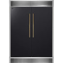  Forno 60-inch, 27.2 cu. ft. Built-in Convertible Refrigerator/Freezer with Trim Kit FFFFD1722-60SG-BLK IMAGE 1