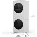  Whirlpool 24-in Compact ENERGY STAR® Certified Ventless Heat Pump Laundry Tower with Washer and Electric Dryer WFH5424SW IMAGE 8