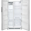 Frigidaire 36-inch, 25.6 cu.ft. Freestanding Side-by-Side Refrigerator with Ice and Water Dispensing System FRSS2623AW