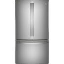 GE 36-inch, 28.7 cu. ft. French 3-Door Refrigerator with Icemaker GNE29GYNFS