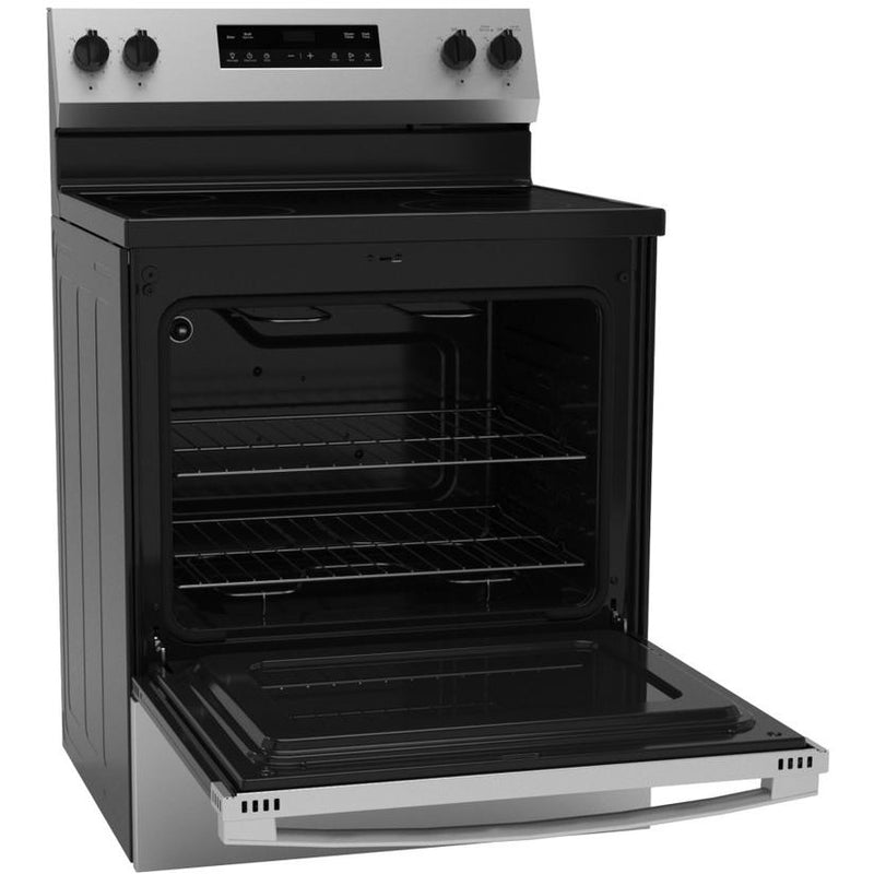GE 30-inch Freestanding Electric Range with Steam Clean GRF400SVSS