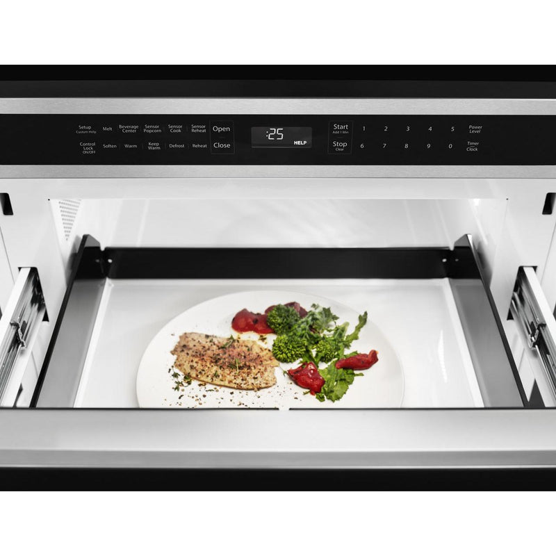 KitchenAid 24-inch, 1.2 cu. ft. Under-Counter Microwave Oven Drawer KMBD104GSS