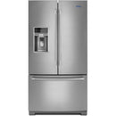 Maytag 36-inch, 27 cu. ft. French 3-Door Refrigerator (Fingerprint Resistant Stainless) MFT2772HEZ (MFT2772HEZ)