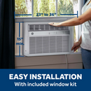 GE 8,000 BTU Smart Electric Window Air Conditioner (White)