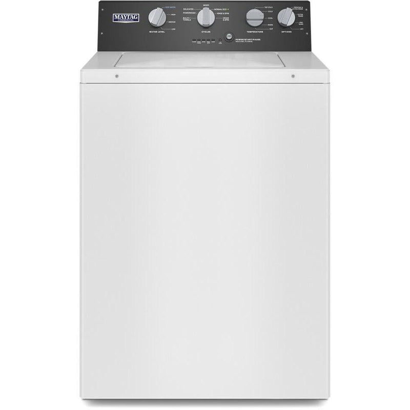 Maytag Commercial Laundry 3.5 cu. ft. Top Loading Washer with Dual-Action Agitator MVWP586GW (MVWP586GW)