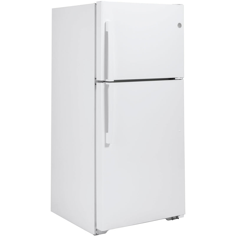 GE 30-inch, 19.2 cu.ft. Freestanding Top Freezer Refrigerator with LED Lighting GTS19KGNRWW