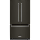 KitchenAid 36-inch, 22 cu.ft. Counter-Depth French 3-Door Refrigerator with Interior Water Dispenser KRFC302EBSKRFC302EBS