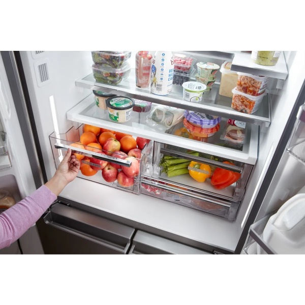 Whirlpool 36-Inch Counter Depth 4 Door Refrigerator with Ice Maker in Door (WRQC7836RZ)