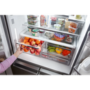 Whirlpool 36-Inch Counter Depth 4 Door Refrigerator with Ice Maker in Door ( Fingerprint Resistant Stainless) (WRQC7836RZ)