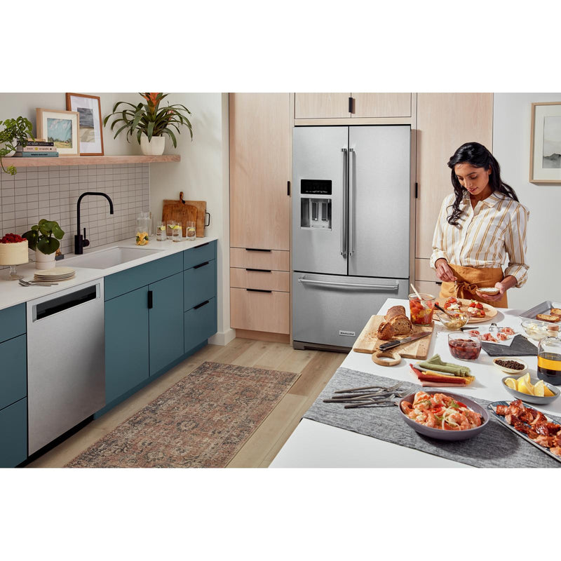 KitchenAid French 3-Door Refrigerator with External Water and Ice Dispensing System KRFF577KPS (KRFF577KPS)