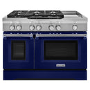 KitchenAid 48-inch Freestanding Dual-Fuel Range with Even-Heat™ KDRS483VBU