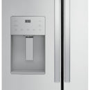 GE 36-inch, 20.6 cu.ft. Counter-Depth French 3-Door Refrigerator with Exterior Ice Maker GYE21JYMFSGYE21JYMFS