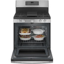 GE 30-inch Freestanding Gas Range with Convection Technology JGB735SPSSJGB735SPSS