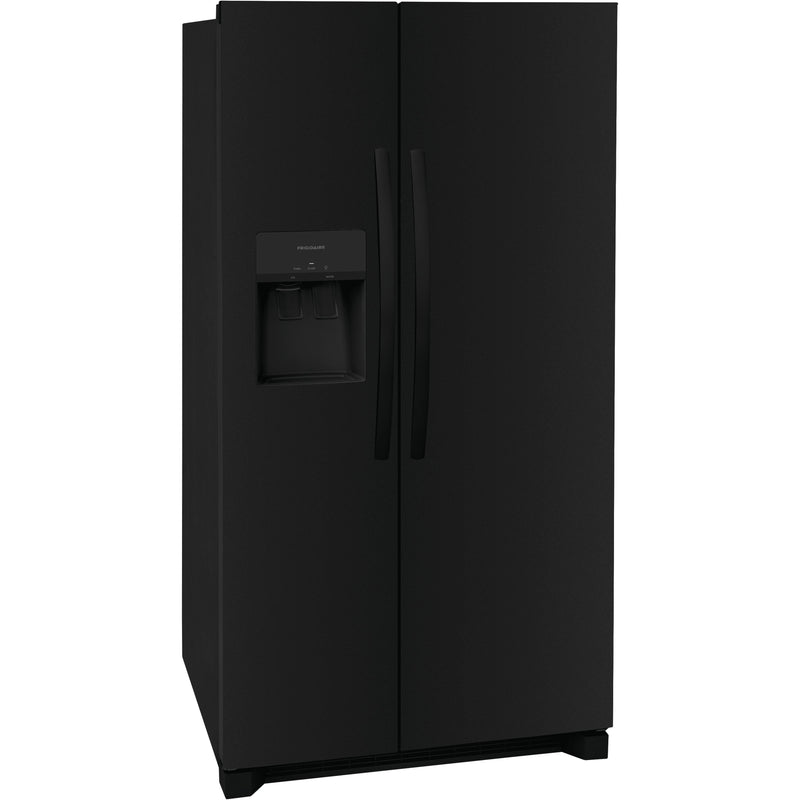 Frigidaire 36-inch, 25.6 cu.ft. Freestanding Side-by-Side Refrigerator with Ice and Water Dispensing System FRSS2623AB