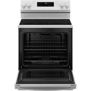 GE 30-inch Freestanding Electric Range with SmartHQ™ GRF400PVWWGRF400PVWW