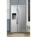 Whirlpool 36-inch, 20.59 cu. ft. Counter-Depth Side-By-Side Refrigerator (Fingerprint Resistant Stainless)WRS571CIHZ