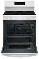 Whirlpool 30-inch Gas Range with Air Cooking Technology, No Preheat Air Fry and Air Baking and Self Clean (White) (WFGS5030RW)