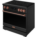  Thor Kitchen 36-inch Freestanding Induction/Electric Range with Tilt Panel RSI36B-RSG IMAGE 4