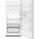  Whirlpool 28-inch, 14.3 cu. ft. Top Freezer Refrigerator with Total Coverage Cooling WRTX3014TW IMAGE 2