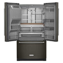 KitchenAid French 3-Door Refrigerator with External Water and Ice Dispensing System KRFF577KBS