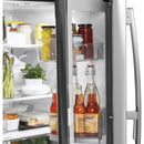 GE Profile 36-inch, 22.1 cu.ft. Counter-Depth French 3-Door Refrigerator with External Water and Ice Dispensing System PYD22KSLSSPYD22KSLSS