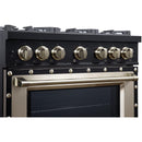  Forno 36-inch, 5.2 Cu.Ft. Valente Dual Fuel Range FFSGS6199-36CPBLK IMAGE 12
