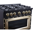  Forno 36-inch, 5.2 Cu.Ft. Valente Dual Fuel Range FFSGS6199-36CPBLK IMAGE 5