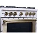  Forno 36-inch, 5.2 Cu.Ft. Valente Dual Fuel Range FFSGS6199-36CPWHT IMAGE 12