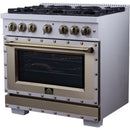  Forno 36-inch, 5.2 Cu.Ft. Valente Dual Fuel Range FFSGS6199-36CPWHT IMAGE 6