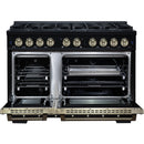  Forno 48-inch, 6.7 Cu.Ft. Valente Dual Fuel Range FFSGS6199-48CPBLK IMAGE 3