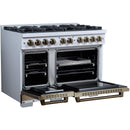  Forno 48-inch, 6.7 Cu.Ft. Valente Dual Fuel Range FFSGS6199-48CPWHT IMAGE 5