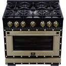  Forno 36-inch, 5.2 Cu.Ft. Valente Gas Range FFSGS6299-36CPBLK IMAGE 10