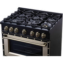  Forno 36-inch, 5.2 Cu.Ft. Valente Gas Range FFSGS6299-36CPBLK IMAGE 11