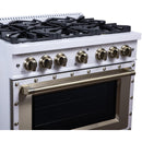  Forno 36-inch, 5.2 Cu.Ft. Valente Gas Range FFSGS6299-36CPWHT IMAGE 7