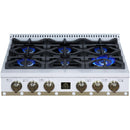  Forno 36-inch Valente Gas Cooktop FCTGS5799-36CPWHT IMAGE 1