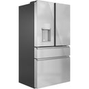 Caf? 36-inch, 22.3 cu.ft. Counter-Depth French 4-Door Refrigerator with Wi-Fi (Platinum Glass) CXE22DM5PS5 (CXE22DM5PS5)