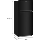  Whirlpool 28-inch, 16.3 cu. ft. Freestanding Top Freezer Refrigerator WRTX3316TB IMAGE 5