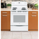 GE 30-inch Freestanding Electric Range with Self-Clean Oven JB258DM (White) (JB258DMWW)