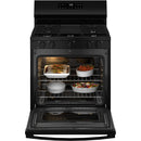 GE 30-inch Freestanding Gas Range with Center Oval Burner GGF500PVBBGGF500PVBB