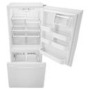 Amana 29in 18cu.ft. Bottom Mount Freezer Refrigerator ABB1924BRW (White) (ABB1924BRW)
