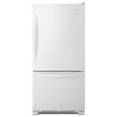 Whirlpool 33-inch, 22 cu. ft. Bottom Freezer Refrigerator with Icemaker WRB322DMBW