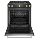 KitchenAid 30-inch Slide-In Gas Range KSGG700EBS